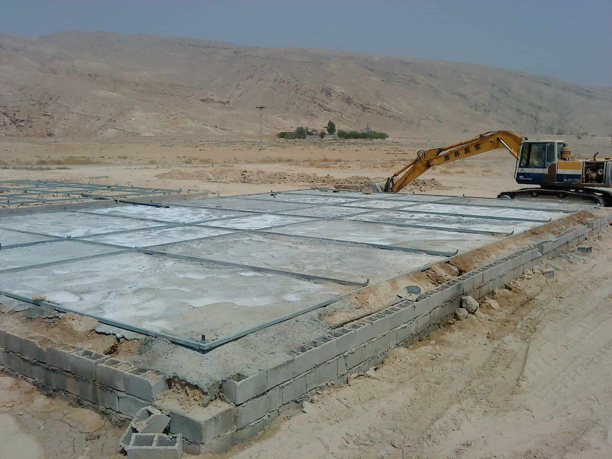 شبکه بندی فلزی کف ساختمان